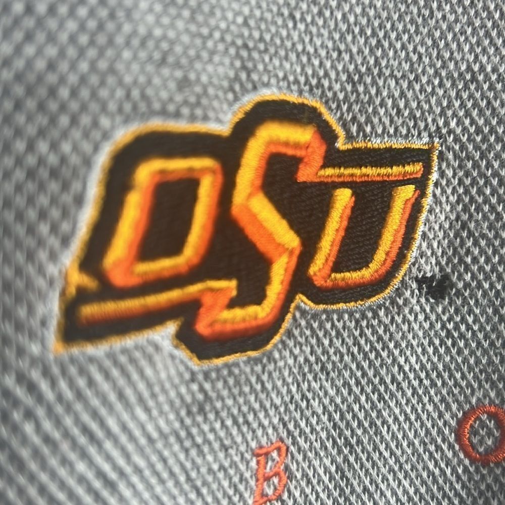 🔥🏈 Vintage OKLAHOMA STATE COWBOYS Embroidered Crewneck Knit Sweatshirt - EUC - Picture 6 of 8